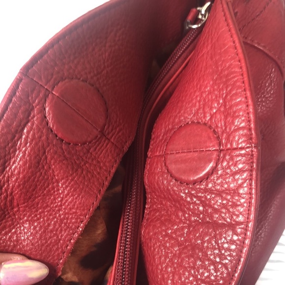 B Makousky red soft leather bag - Picture 10 of 16